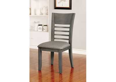 Hillsview Gray Side Chair [Set of 2],Furniture of America