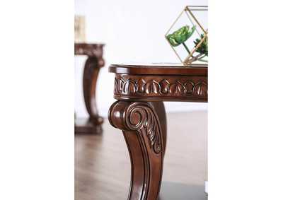 Walworth Dark Oak Coffee Table,Furniture of America