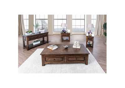 Annabel Walnut Side Table,Furniture of America