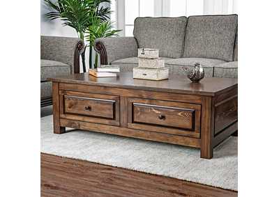 Annabel Walnut Coffee Table,Furniture of America