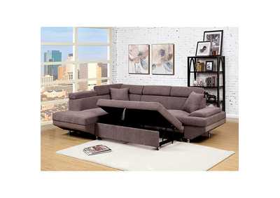 Foreman Brown Sectional,Furniture of America