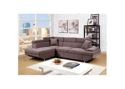 Foreman Brown Sectional,Furniture of America
