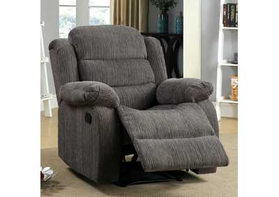 Millville Gray Recliner,Furniture of America