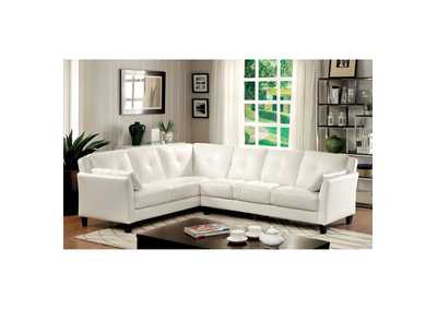 Peever White Sectional,Furniture of America