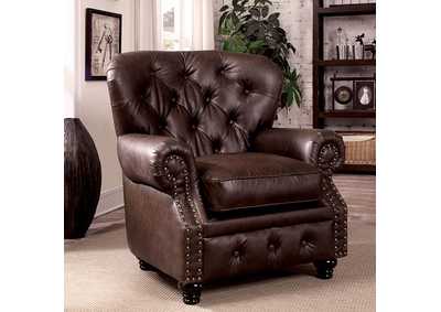 Stanford Brown Chair,Furniture of America