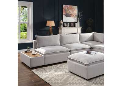 Arlene Light Gray Sectional,Furniture of America