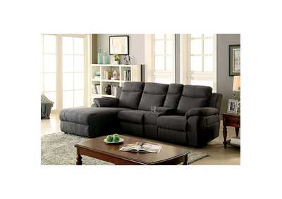 Kamryn Gray Sectional w/ Console,Furniture of America