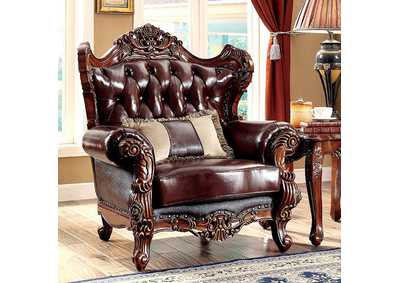 Jericho Brown Chair,Furniture of America