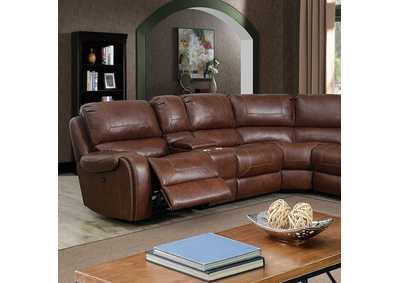 Joanne Brown Power Sectional,Furniture of America