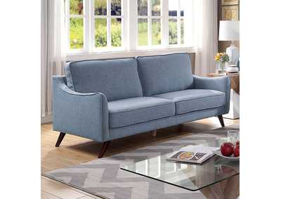 Maxime Light Blue Sofa,Furniture of America