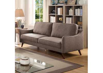 Maxime Light Brown Sofa,Furniture of America