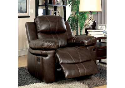 Listowel Brown Chair,Furniture of America