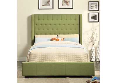 Mira II Green Queen Platform Bed,Furniture of America