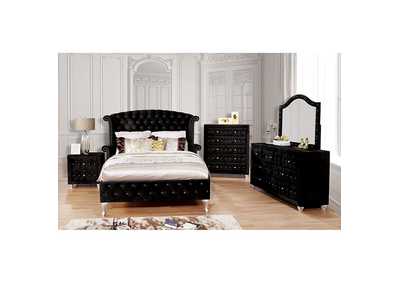 Alzire Black Queen Bed,Furniture of America