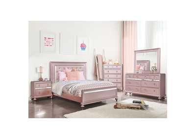 Avior Rose Gold Full Bed,Furniture of America