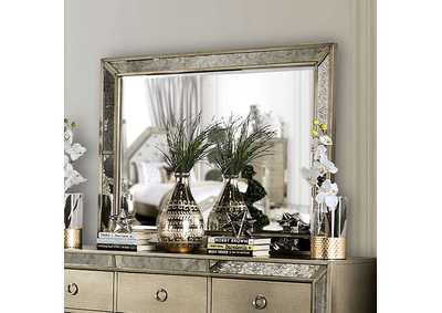 Image for Loraine Silver Mirror w/Antique Mirror Trim