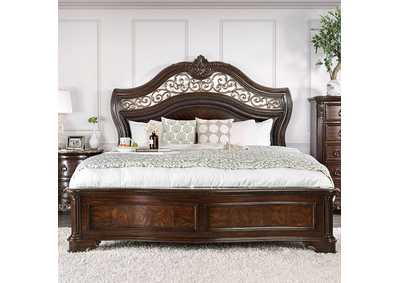 Menodora Brown Cherry Queen Bed,Furniture of America