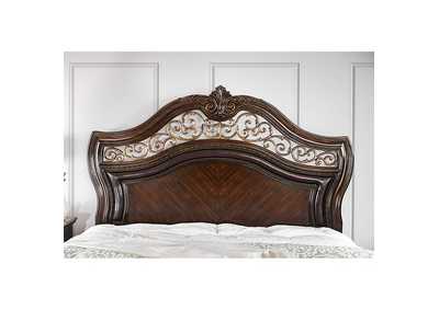 Menodora Brown Cherry Queen Bed,Furniture of America