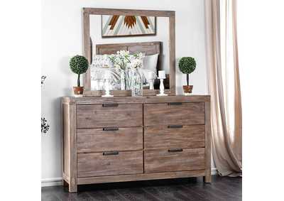 Wynton Weathered Light Oak Dresser,Furniture of America