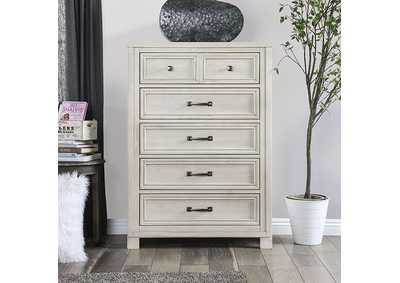 Tywyn Antique White Chest,Furniture of America