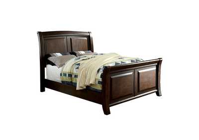 Litchville Brown Cherry Queen Bed,Furniture of America