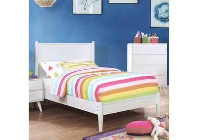 Lennart White Queen Bed,Furniture of America