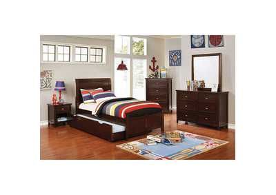 Brogan Brown Cherry Twin Bed,Furniture of America