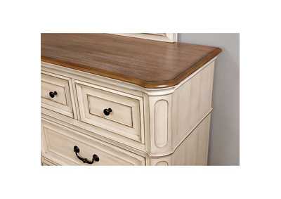 Pembroke Antique Whitewash Dresser,Furniture of America