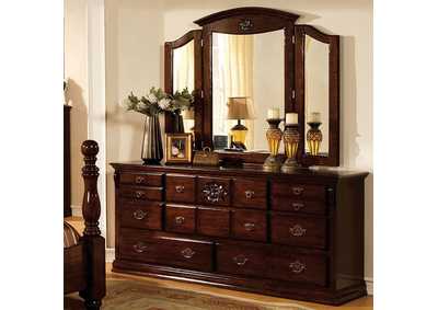 Tuscan Glossy Dark Pine Dresser,Furniture of America