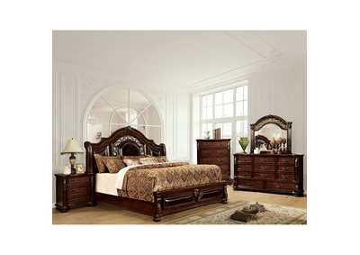Flandreau Brown Cherry Queen Bed,Furniture of America