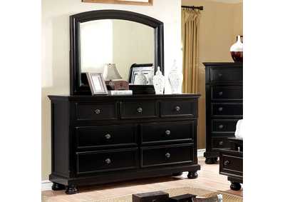 Castor Black Dresser,Furniture of America