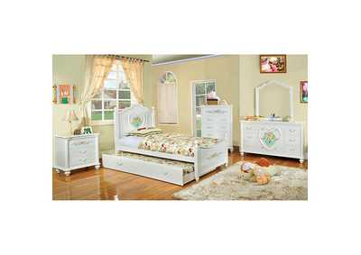 Isabella White Full Captain Bed,Furniture of America