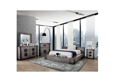 Janeiro Gray California King Bed,Furniture of America
