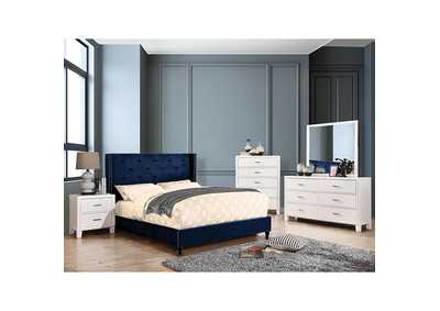 Anabelle Navy Queen Bed,Furniture of America