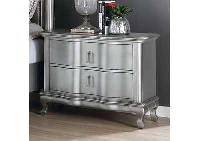 Aalok Silver Night Stand,Furniture of America