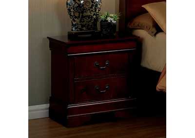 Louis Philippe Cherry Night Stand,Furniture of America