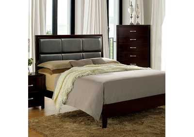 Janine Espresso Queen Bed,Furniture of America
