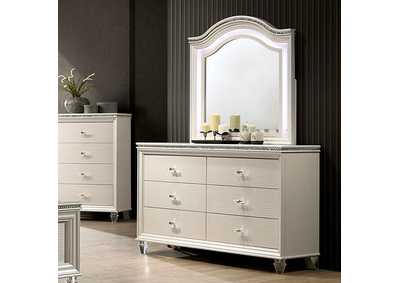 Allie Pearl White Dresser,Furniture of America