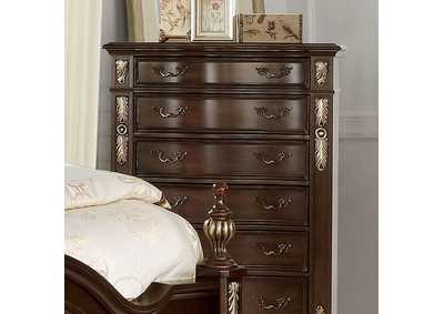 Theodor Brown Cherry Chest,Furniture of America