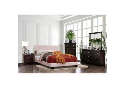 Velen Blush Pink Full Bed,Furniture of America