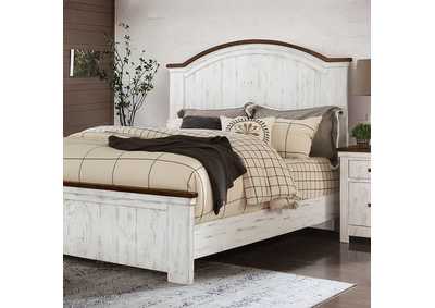 Image for Alyson Distressed White Eastern King Bed