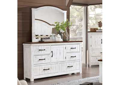 Image for Alyson Distressed White Dresser