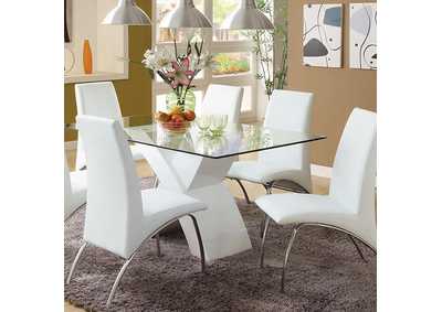 Wailoa White Dining Table,Furniture of America