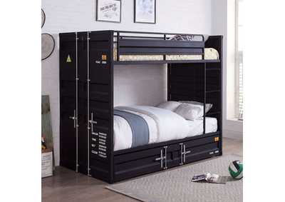 Image for Estonne Black Twin/Twin Bunk Bed w/ Trundle
