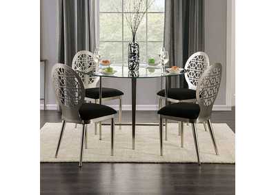 Abner Silver Round Table,Furniture of America