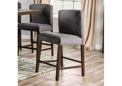 Image for Macedo Black Counter Height Chair [Set of 2]