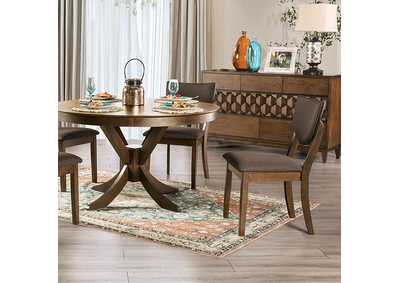 Marina Walnut Dining Table,Furniture of America