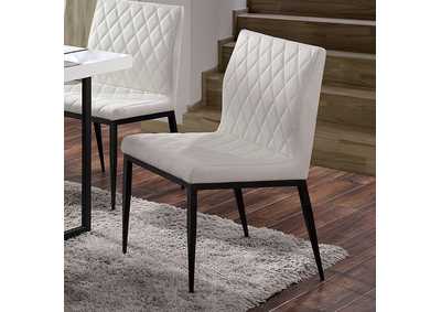 Alisha Black Side Chair [Set of 2],Furniture of America