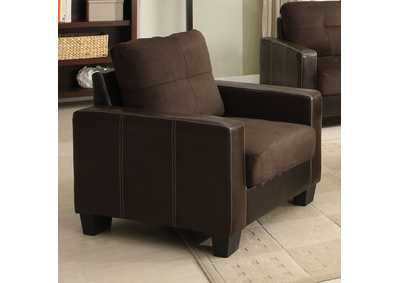 Laverne Chocolate Chair,Furniture of America