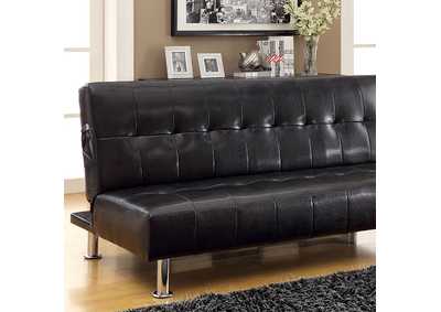 Image for Bulle Black Futon Sofa